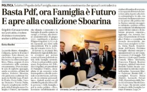 Famiglia è Futuro conferenza stampa Grigolini Zerman Cona