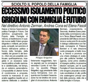 LaCronaca Grigolini 29gen19 Famiglia è Futuro